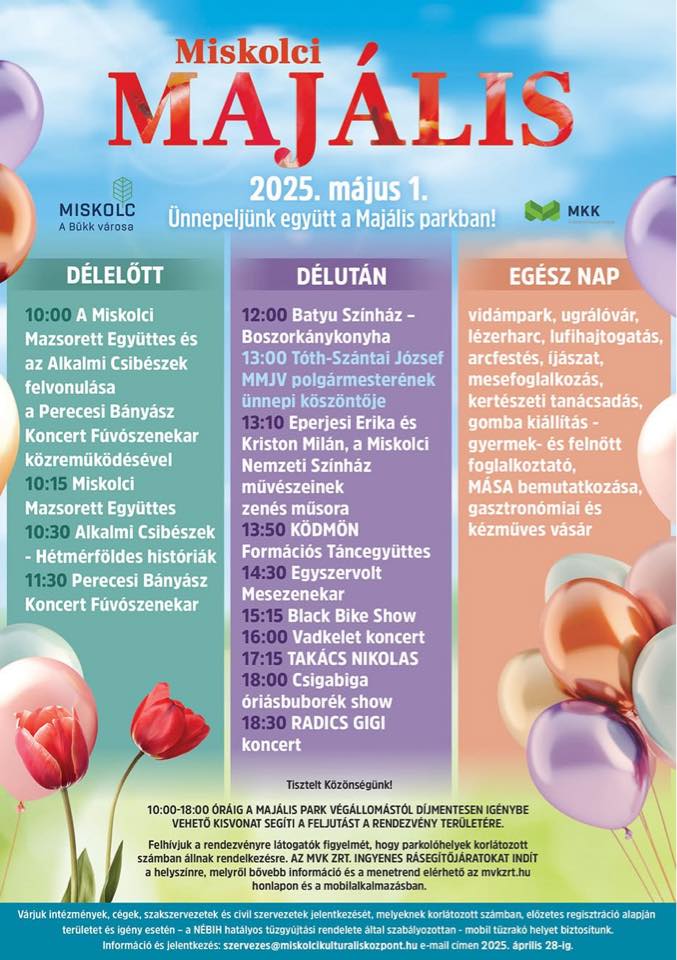 A részletes program