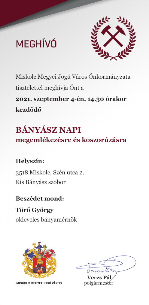 bányász plakát