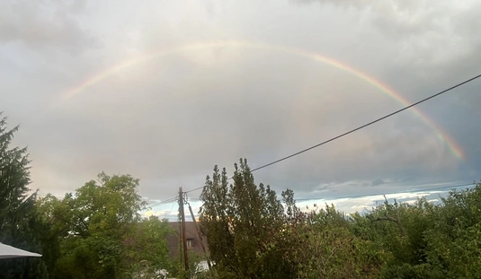 Szivárvány Miskolc felett