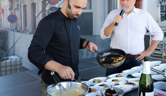 Látványfőzés Darab Ádámmal, a Végállomás Bistro & Vine séfjével 
