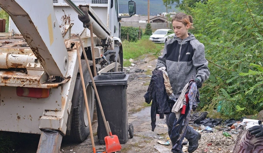 Szinva-part takarítás