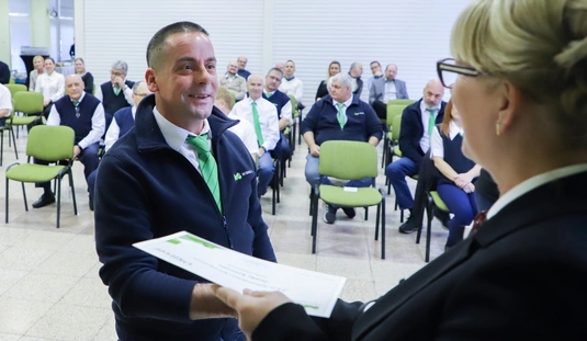 MVK járművezetők ünneplése