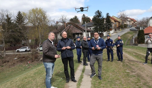 Drónnal a Bábonyibércen. Fotó: Juhász Ákos