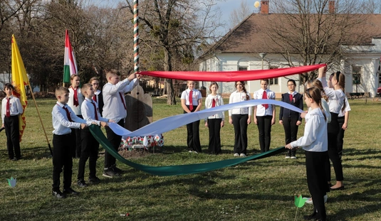 Március 15-ei ünnepség Hejőcsabán