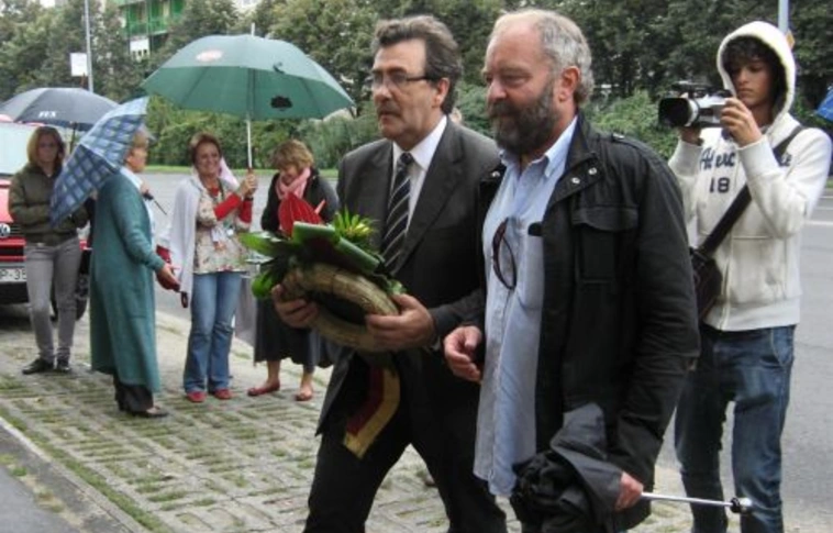 Pressburger Imre szülőházánál koszorúztak