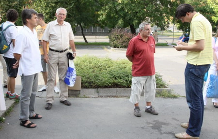 Utcafórumot tartott Zsiga Marcell a Győri kapuban