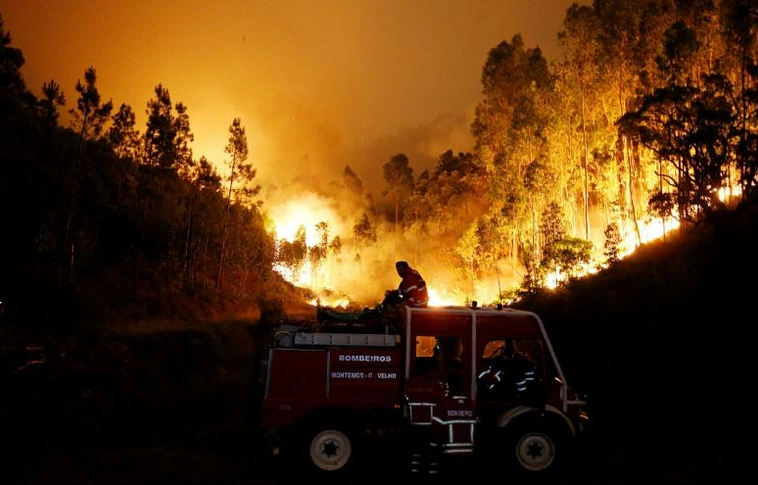 Több mint 300 embert telepítettek ki a lisszaboni erdőtűz miatt