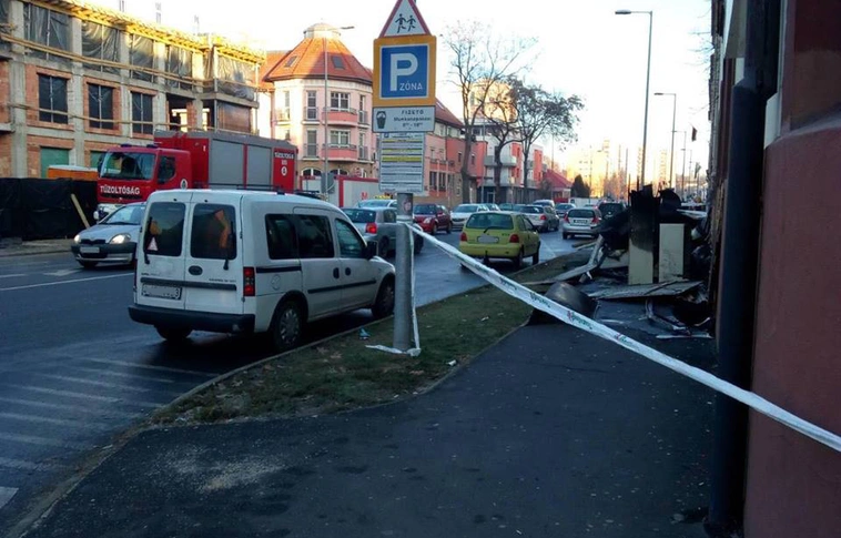 Kigyulladt egy szolárium Miskolc belvárosában
