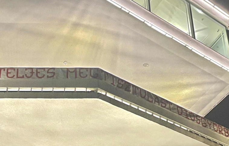 DVTK szurkolói drapéria Fotó: Ultras Diósgyőr