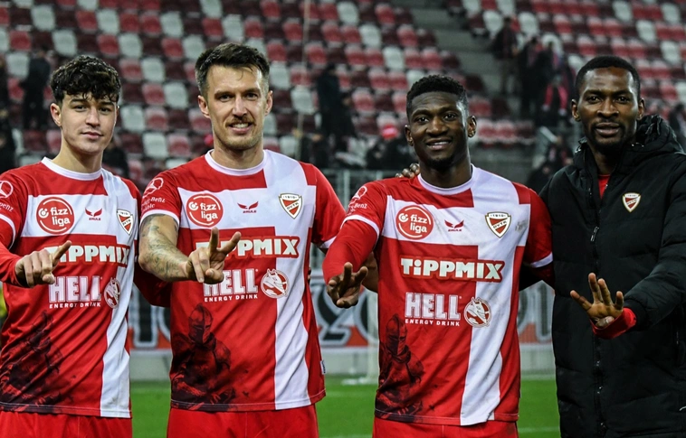 DVTK - MTK Budapest  gólszerzők Fotó: DVTK