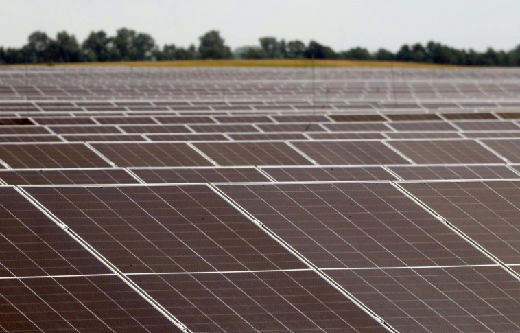 Mezőcsát napelemtábla Fotók: Vajda János/MTI