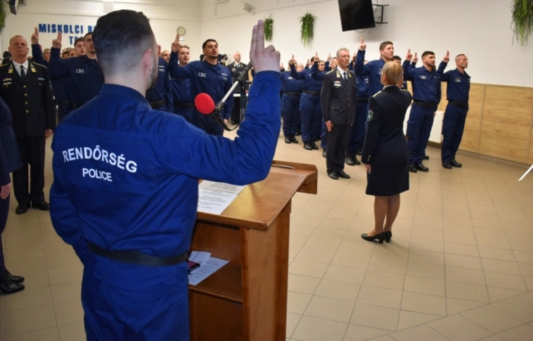 eskütétel rendőrség