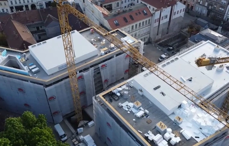 Avalon társasház drónfelvétel