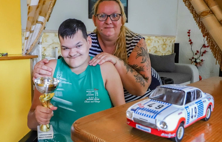 Bence álma közelebb kerülni a raliversenyek világához. Fotó: Mocsári László