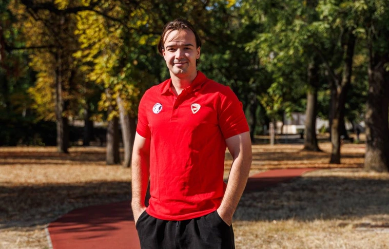 Taras Yeliseyev a piros-fehéreknél szerepel tovább a most zajló idényben. Fotó: DVTK