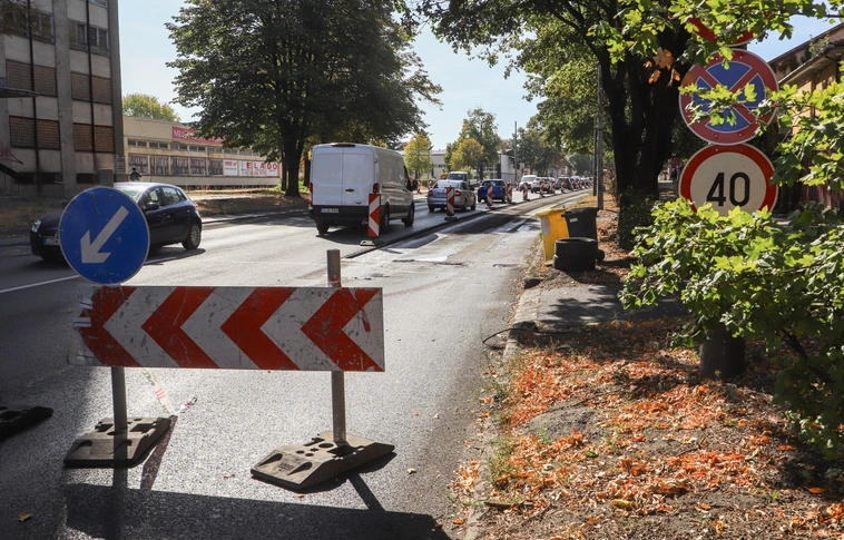 26-os főút felújítása Miskolcon. Fotó: Mocsári László