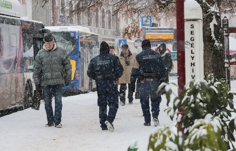 Újabb havazás érkezett kedden