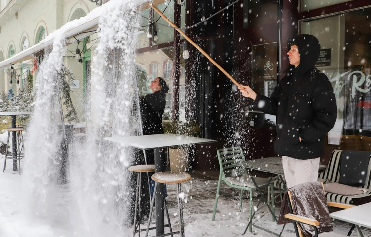 Újabb havazás érkezett kedden