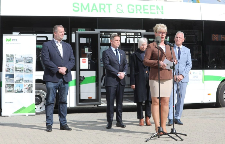 Új BYD buszok Miskolcon. Fotó: Juhász Ákos