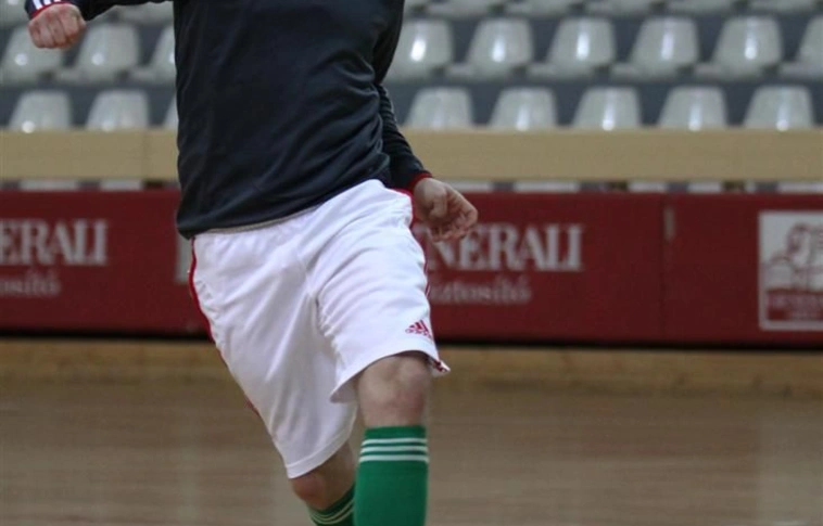 A magyar futsal válogatott edzése a Generali Arénában