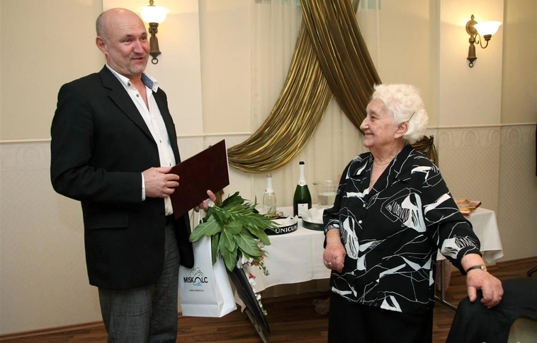A százéves Tóth Jánosnét köszöntötték