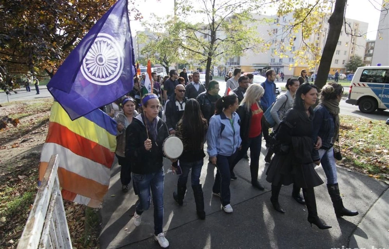 Az Avasról indult a roma demonstráció