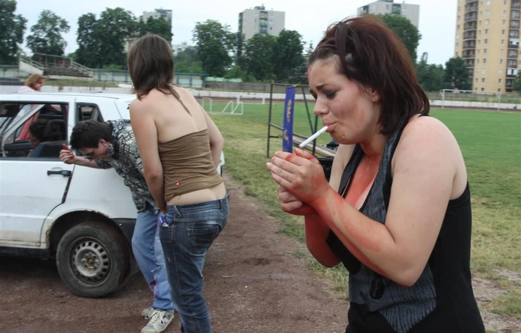 Szimulált diszkóbaleset a Borsod Volán sportpályán