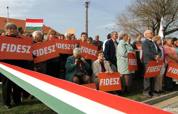 Fidesz nagygyűlés: Orbán Viktor Mezőkövesden
