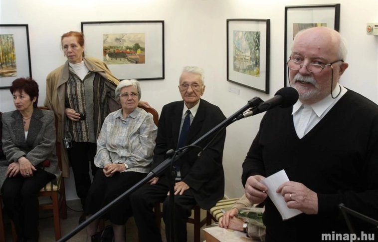 Koncz József festőművész köszöntése a Feledy-házban