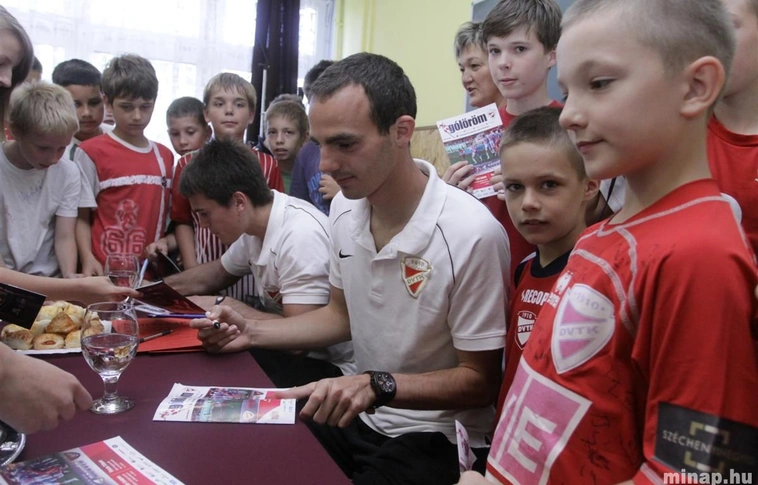 Diósgyőri focisták a Mozdul az Avason