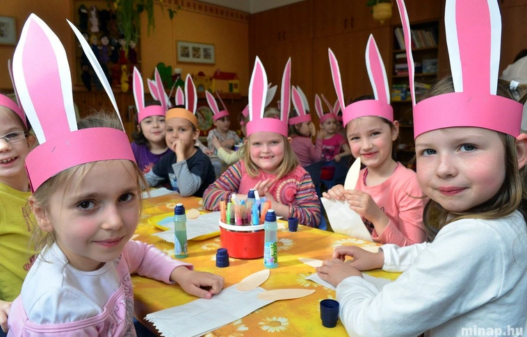 Húsvétváró nyuszi buli a Miskolci Belvárosi Óvodában