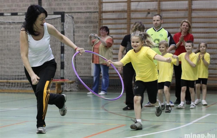 Közösen sportoltak az ovisok és a szülők