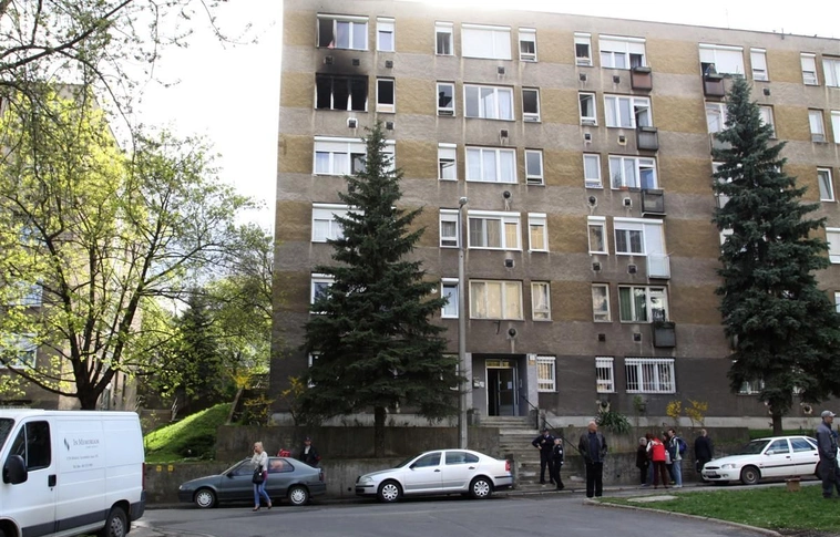 Lakástűz a Katowice úton
