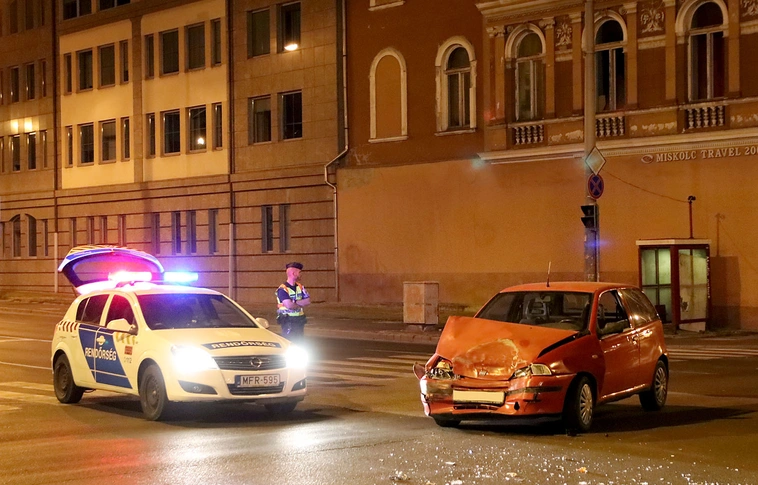 Anyagi káros baleset a belvárosban