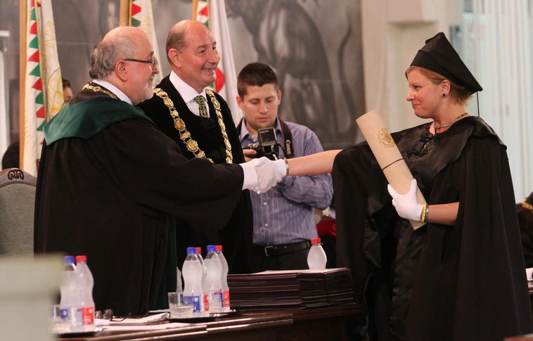 Diploma átadó a Miskolci Egyetemen