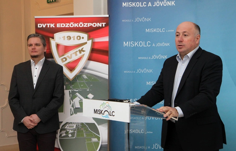 DVTK stadion sajtótájékoztató