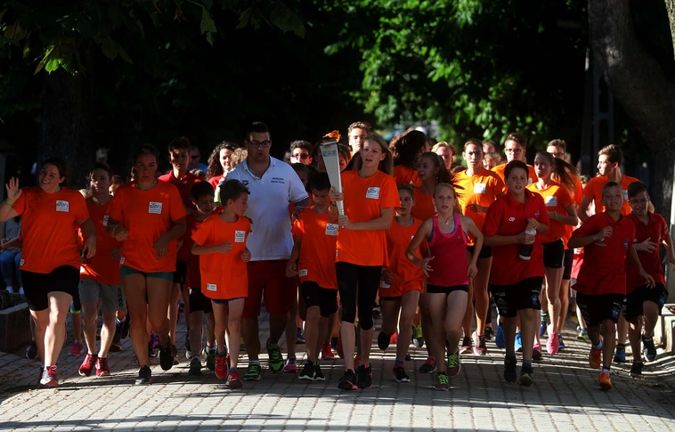 Fogadta Miskolc az EYOF lángját