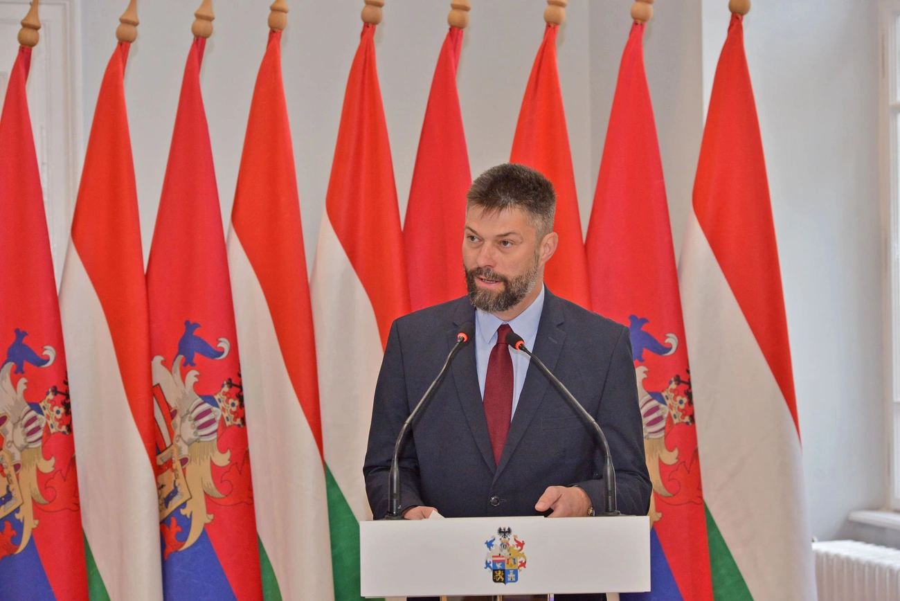 Pásztor Imre a vármegyei közgyűlésen