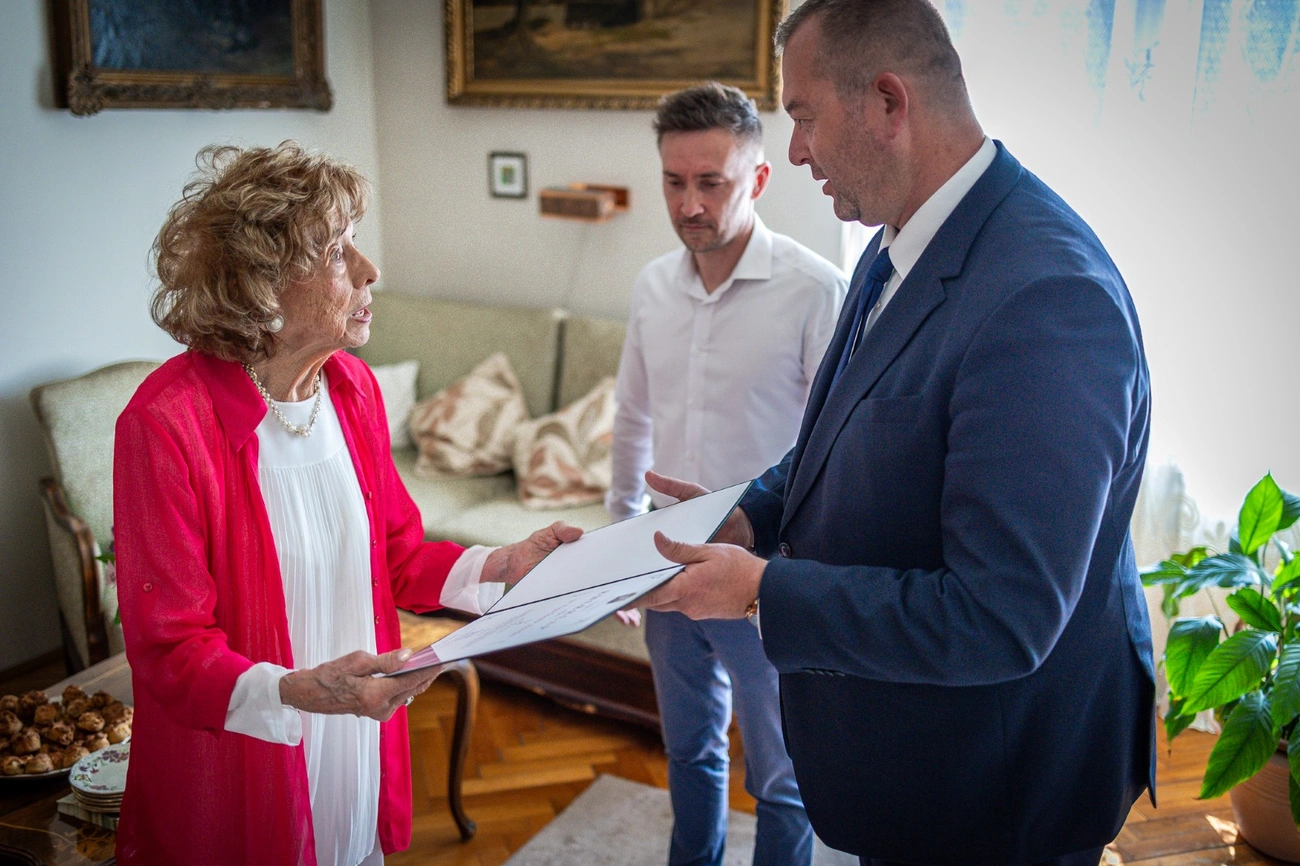 Papp Sándor Józsefné köszöntése