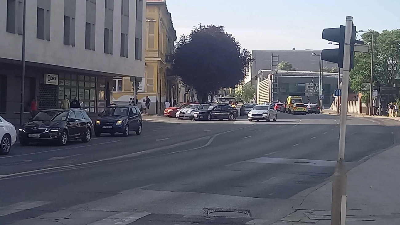 baleset a Centrumnál