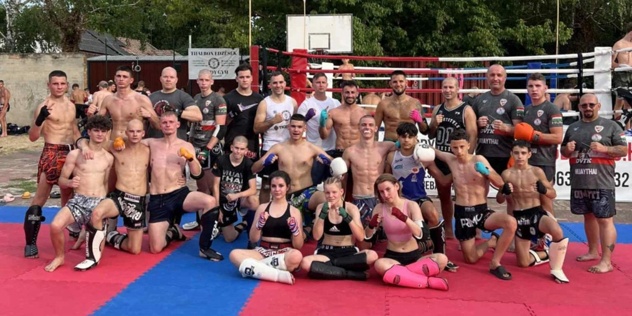 A DVTK muaythai harcosai a balatonszemesi táborban