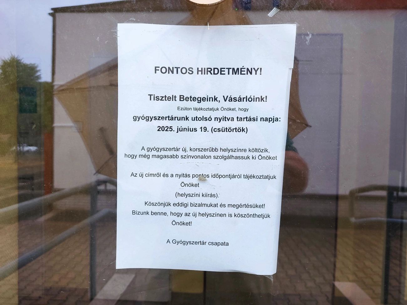 bezart a gyógyszertár