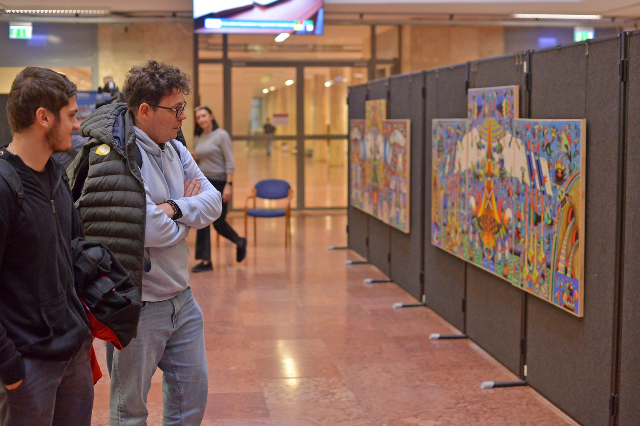 Borgó kiállítása a Miskolci Egyetemen. Fotó: Osztie Tibor