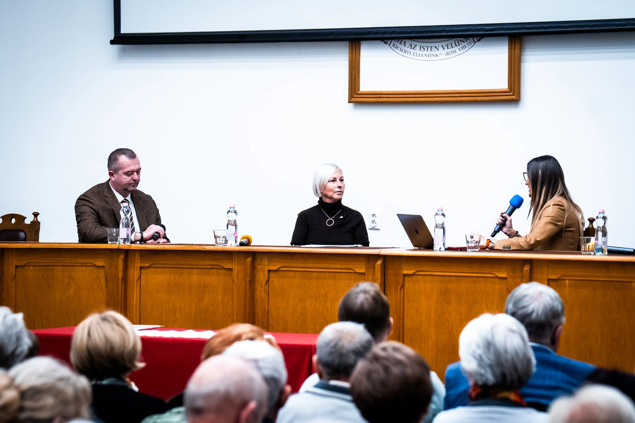 Hollósy András, Miskolc alpolgármestere és Csöbör Katalin országgyűlési képviselő. Fotó: Horváth Csongor