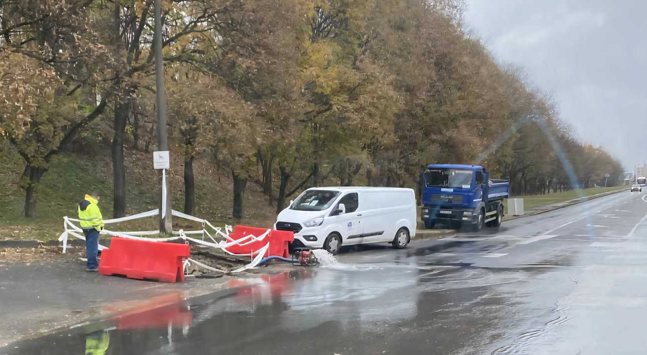 Hibaelhárítás a Vologda - Bodó sor kereszteződésben. Forrás: Facebook
