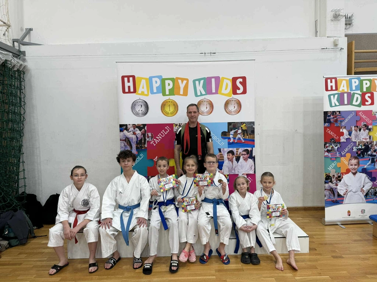 A Justitia ifjú növendékei a Happy Kids Kupán. Fotó: magánarchívum