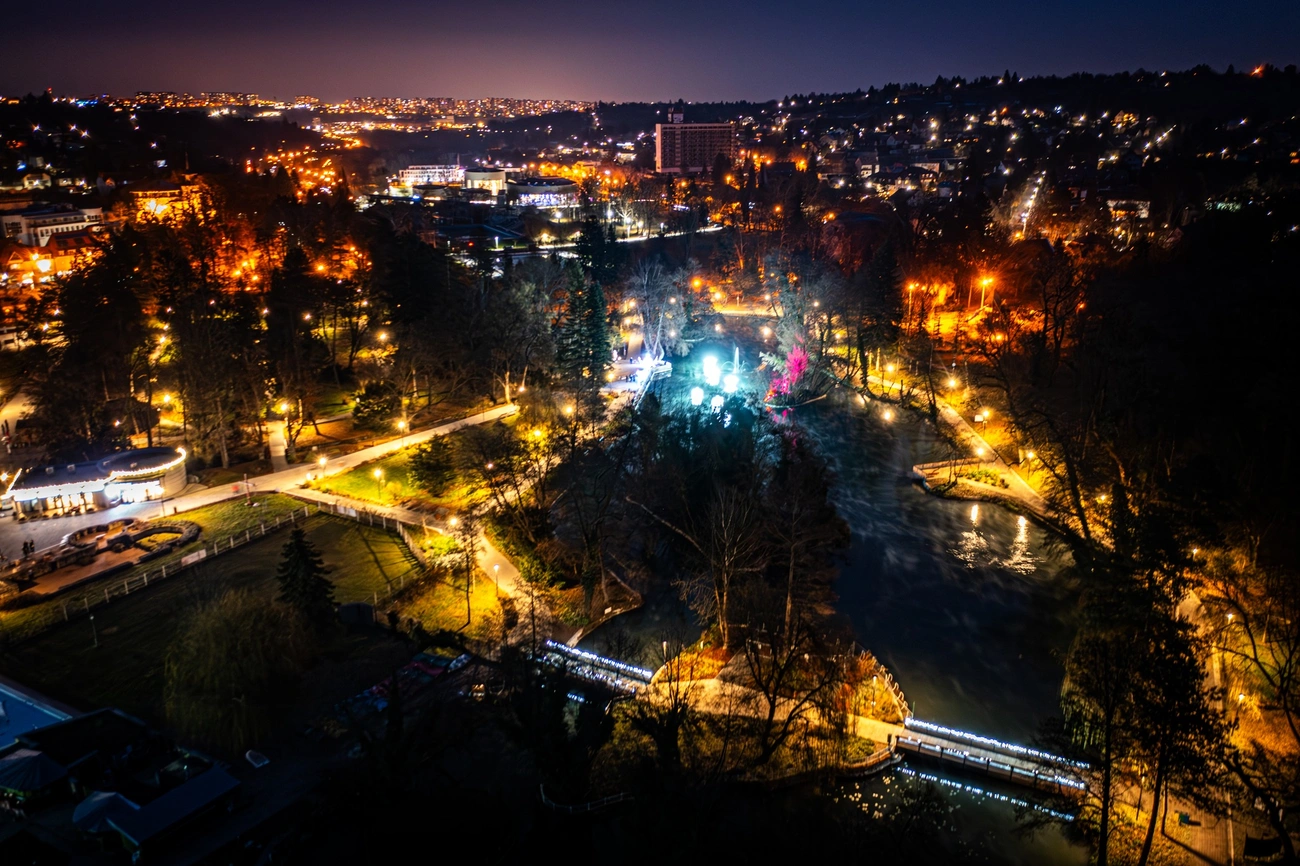 Díszkivilágítás Miskolctapolcán 2024, Fotó: Horváth Csongor