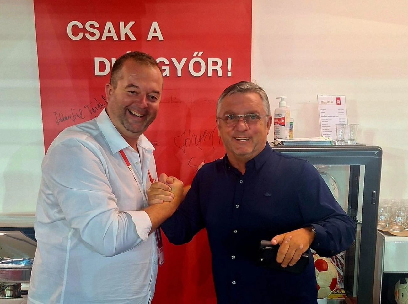 Hollósy András a DVTK hangja és Tomislav Sivic