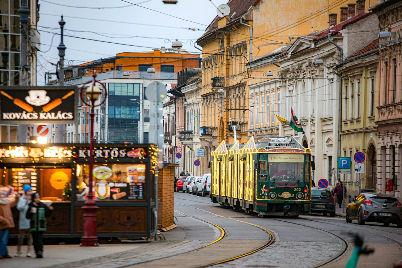 miskolci adventi villamos Luca-nap