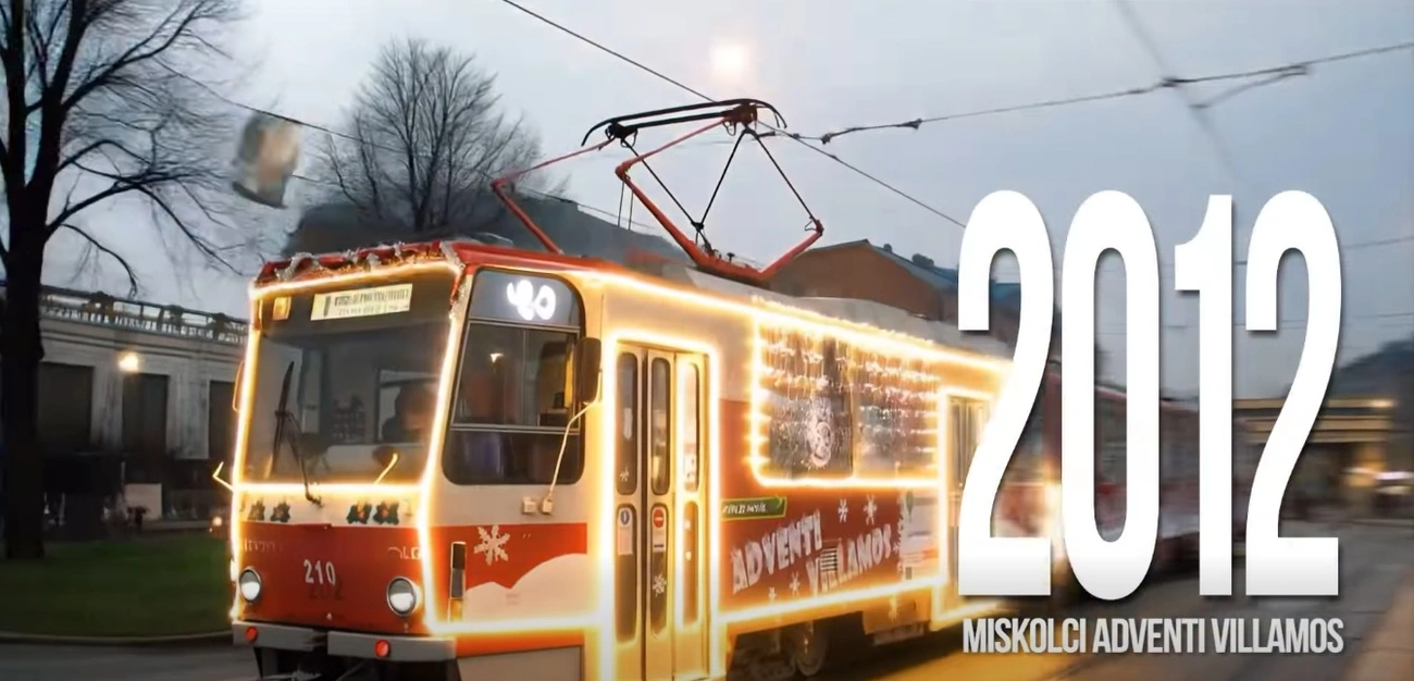 adventi villamos időutazás